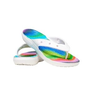 CROCS Unisex Tie Dye Flip Flip Sandals